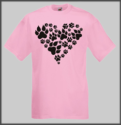 Heart in Paws T Shirt